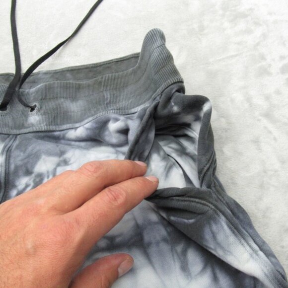 Lululemon Pants Womens 12 Gray White Tie Dye Drawstring Waist Down Jogger 33x27 - Picture 7 of 13